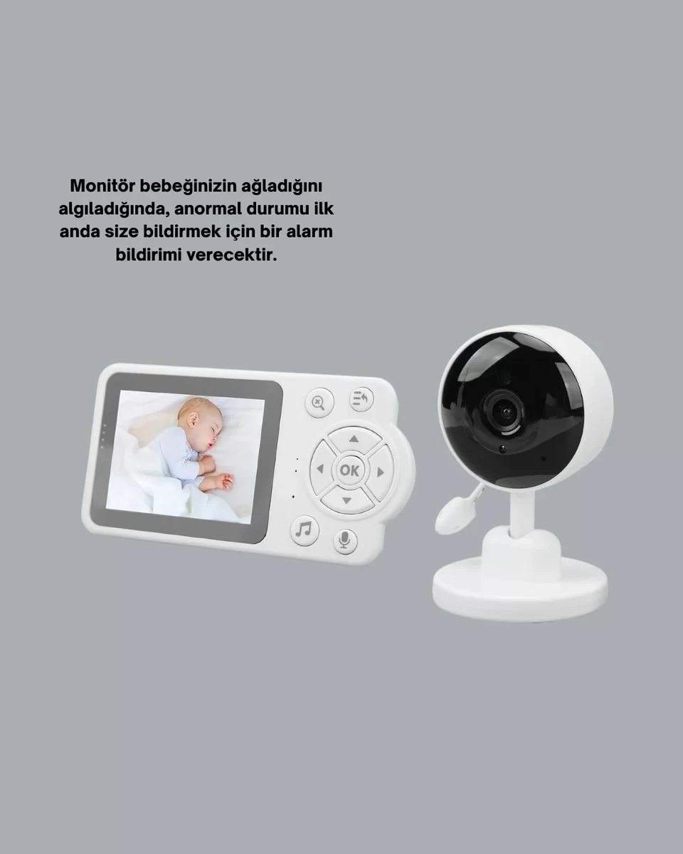 Ebeveyn Kontrollü 2.8 İnç Bebek Monitörü Güvenli İzleme