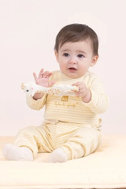Little Gusto 2'li Uzun Kollu Ayarlanabilir Çıtçıtlı Organik Pamuk Zıbın Playtime