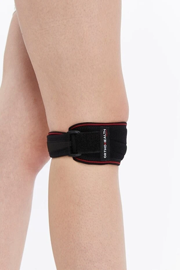 orthohealthmedical Patella Tendon Silikon Ped Destekli Ve Diz Ağrılarında Rahatlama Sporcu Koruma Bandı 1 Adet STANDART