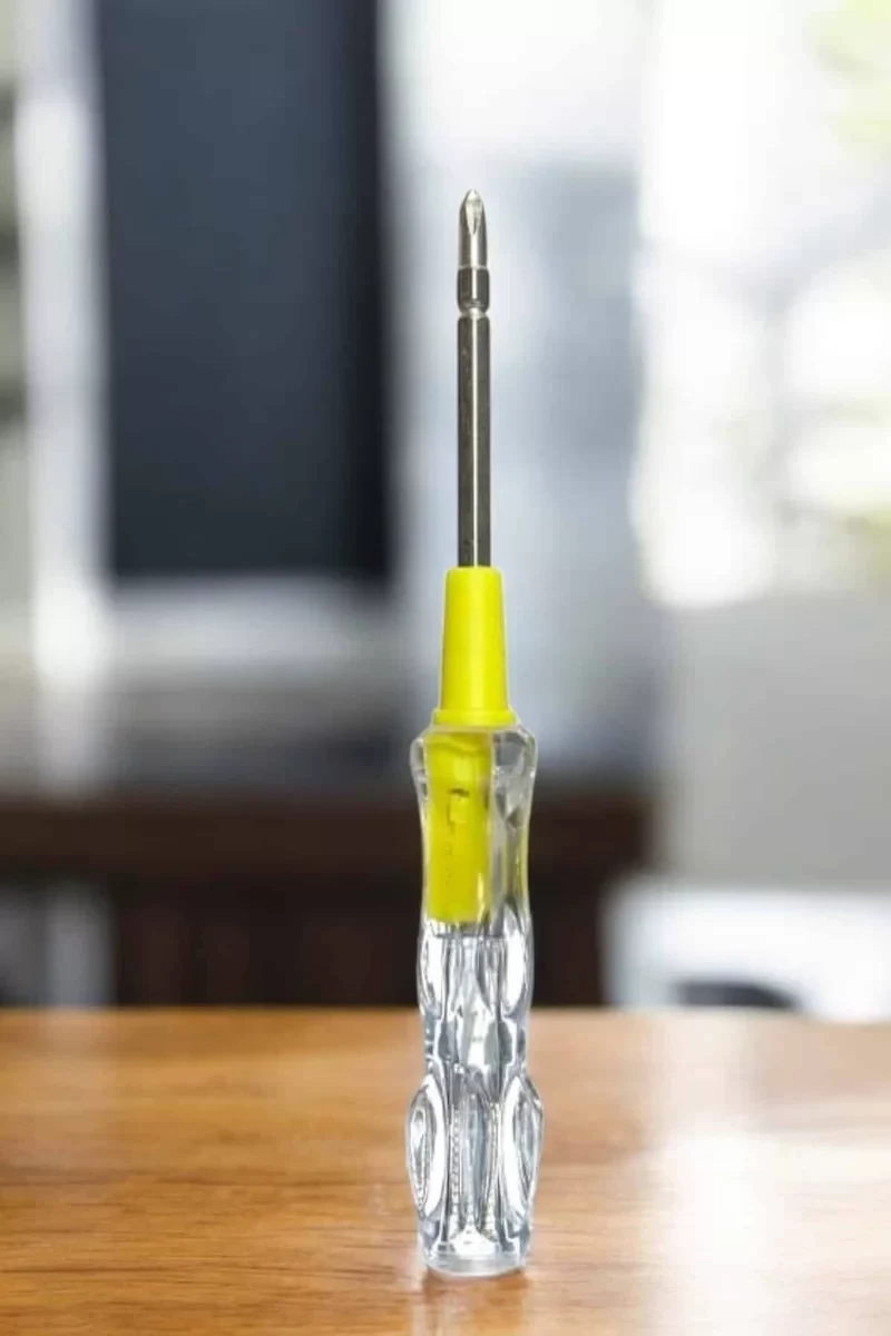 Test Cihazı Kontrol Kalemi Çift Başlıklı Şeffaf Elektrik Testi