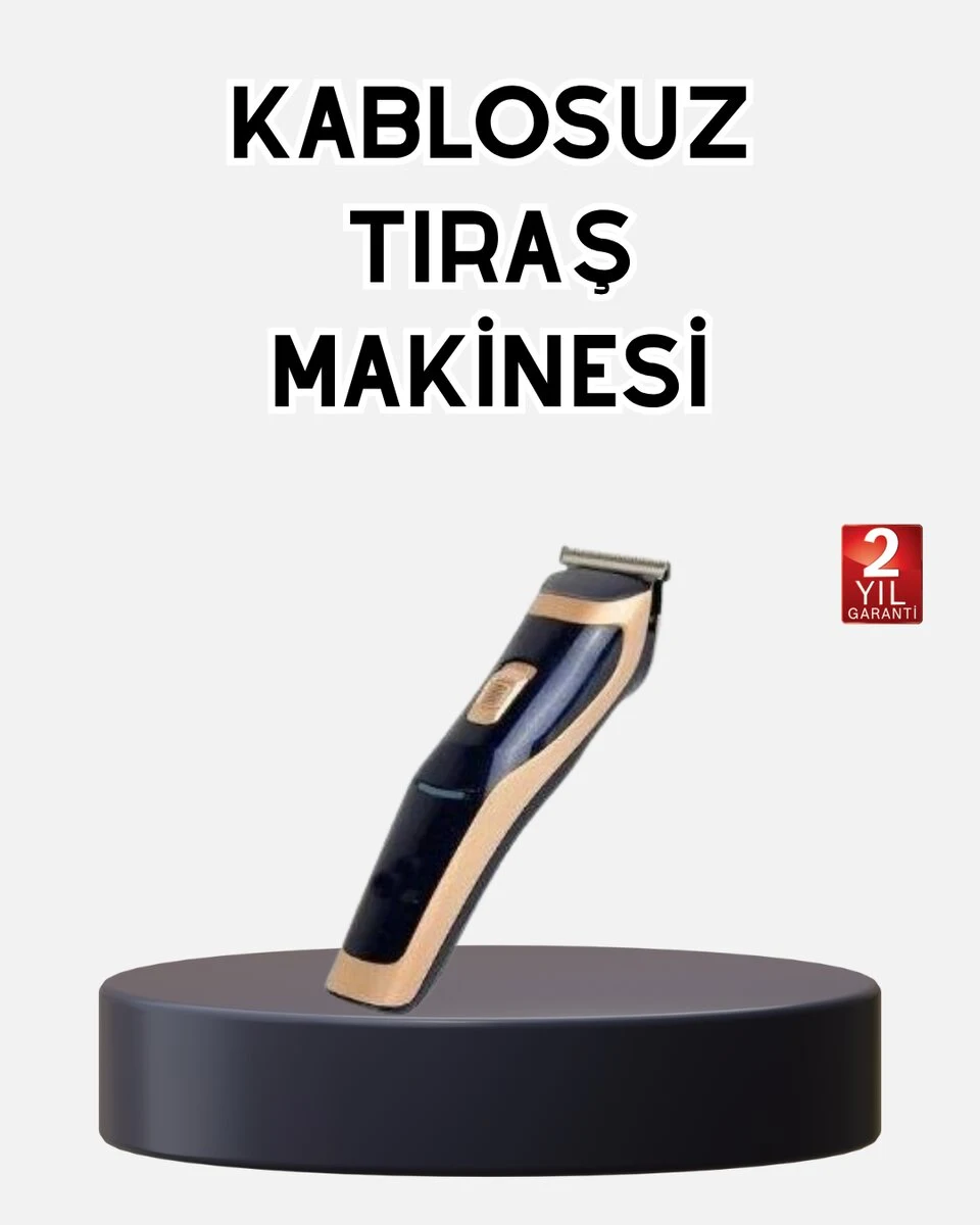 Profesyonel Şarjlı Saç ve Sakal Kesme Makinesi – Unisex 12 mm Ayarlanabilir Başlık