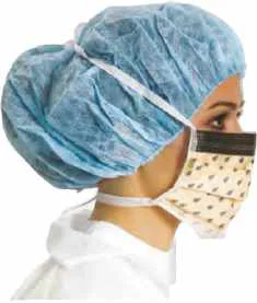 Tip IIR Bağlamalı Cerrahi Maske ve Buğulanmaz Gözlük Siperi