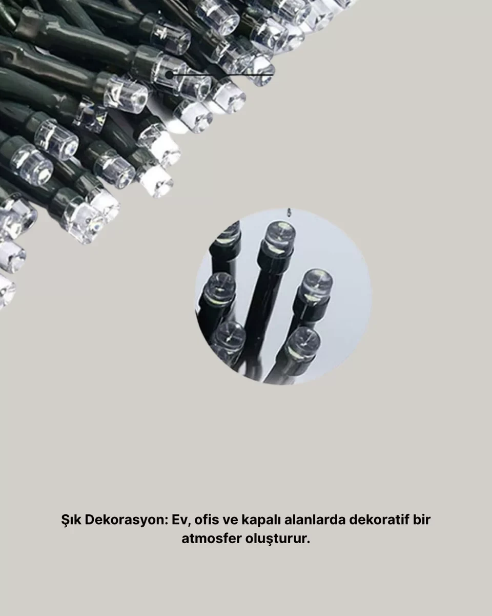 10 Metre LED Işıklı Dekoratif Parti ve Kutlama Aydınlatması