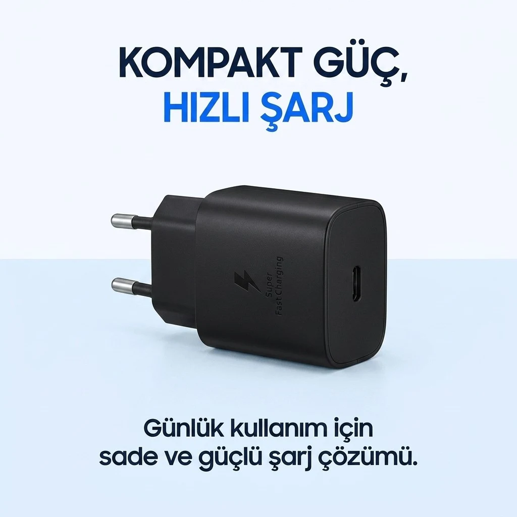 25w Type-c Girişli 3.0a Hızlı Şarj Adaptörü | Hızlı Şarj Destekli Usb C Duvar Priz Başlığı