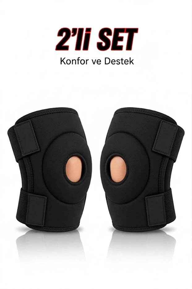 Wiforte Medikal Diz Korsesi İkili Set – Menisküs ve Patella Ligament Destekli, Ayarlanabilir (2 Adet)