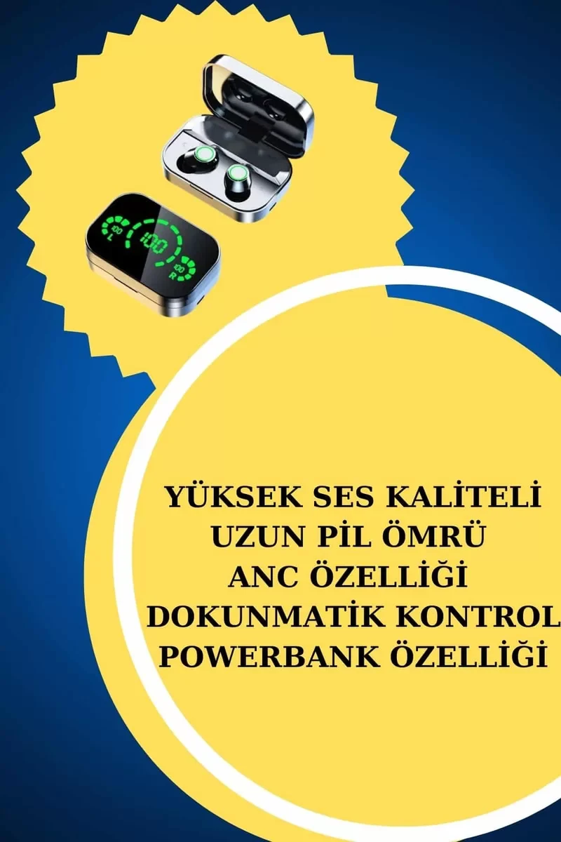 Yeni Nesil Kaliteli Akıllı Saat ve Kablosuz Bluetooth Kulaklık Yüksek Ses Kaliteli