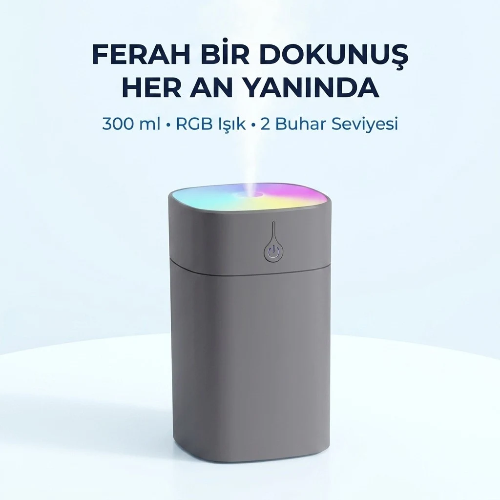 USB Mini Hava Nemlendirici (Super Silent)