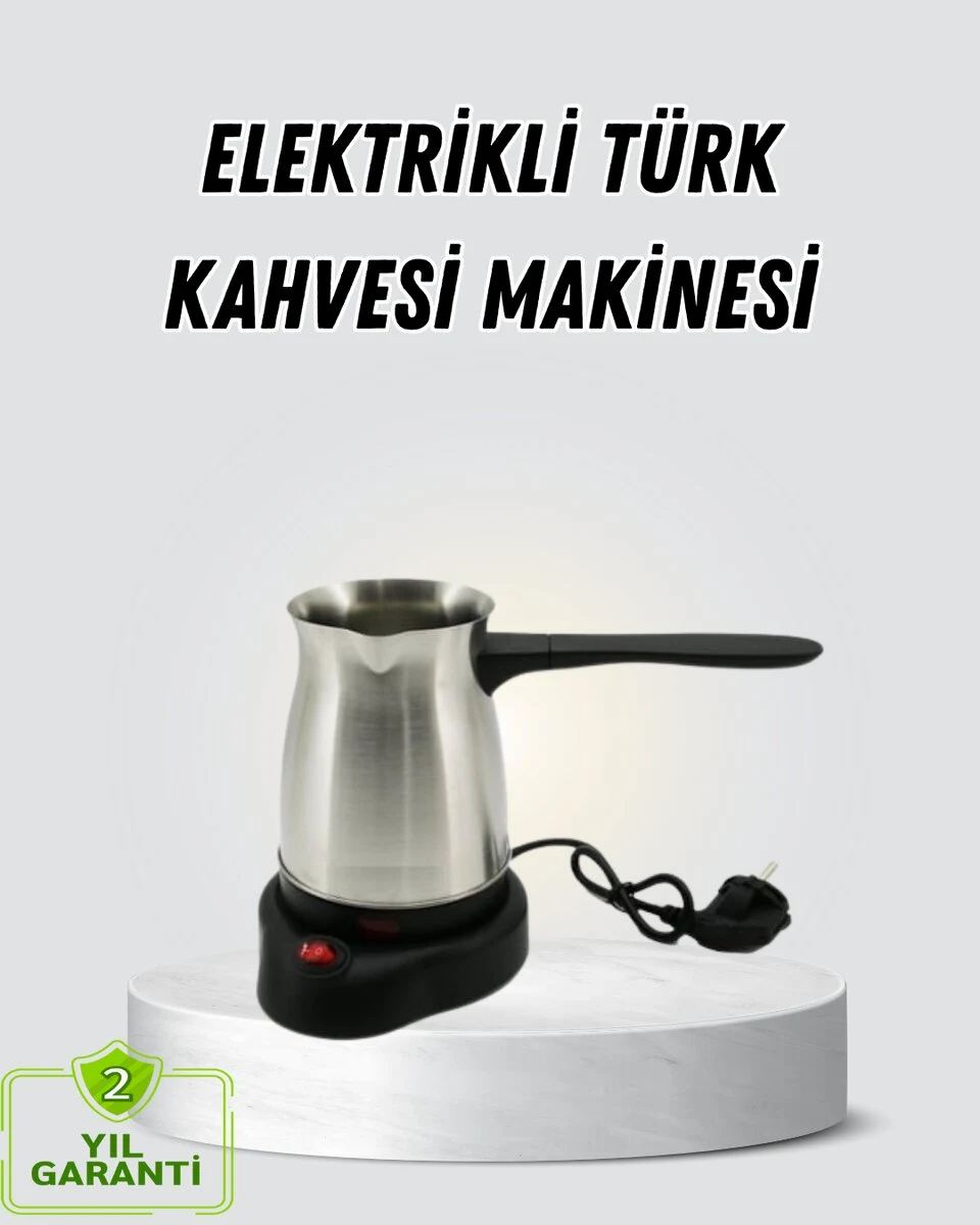 800W Paslanmaz Elektrikli Cezve Gizli Rezistans ve Ergonomik Kulp