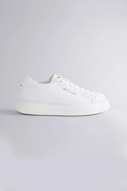 Pierre Cardin Erkek Beyaz Günlük Ortopedik Rahat Bağcıklı Sneaker Ayakkabı