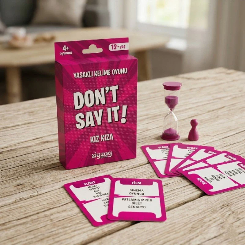 Yasaklı Kelime Oyunu Don't Say It! Kız Kıza - Eğlenceli Kart Oyunu