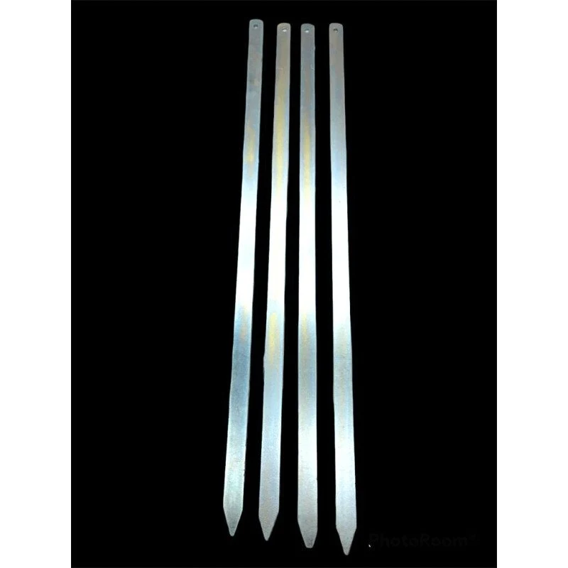 Geniş Yassı Metal Adana Kebap Şişi - 50 cm