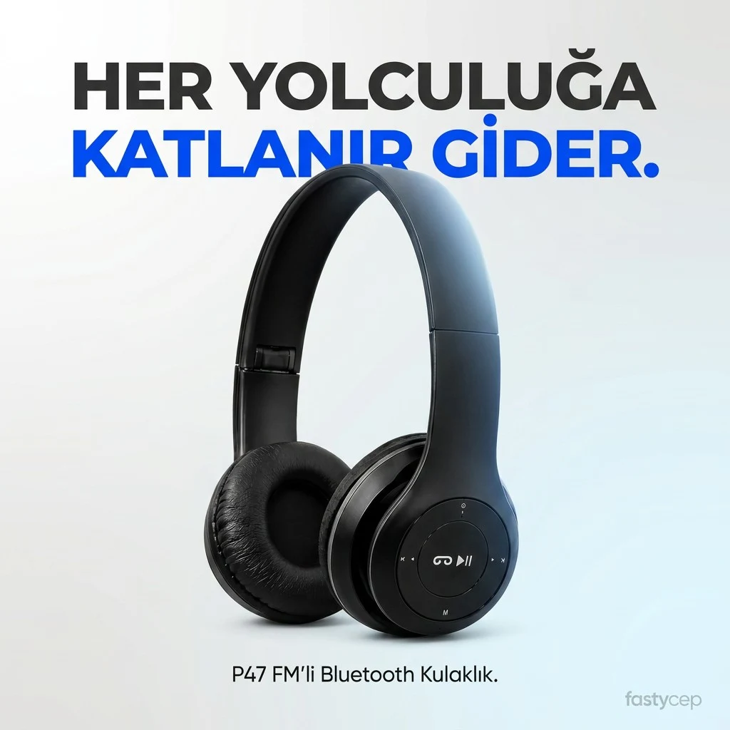 P47 FM'li Bluetooth Kulaklık