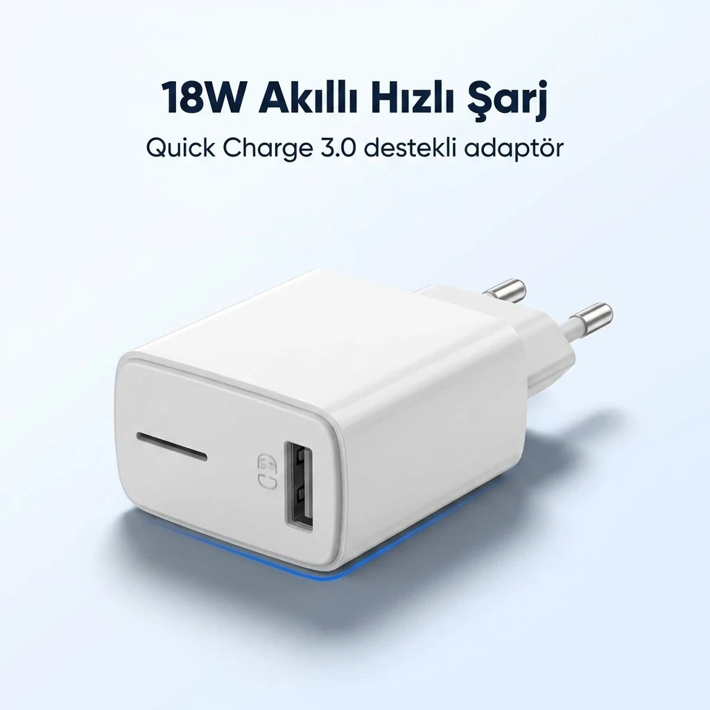 18W Hizli Sarj Adaptoru Quick Charge 3.0
