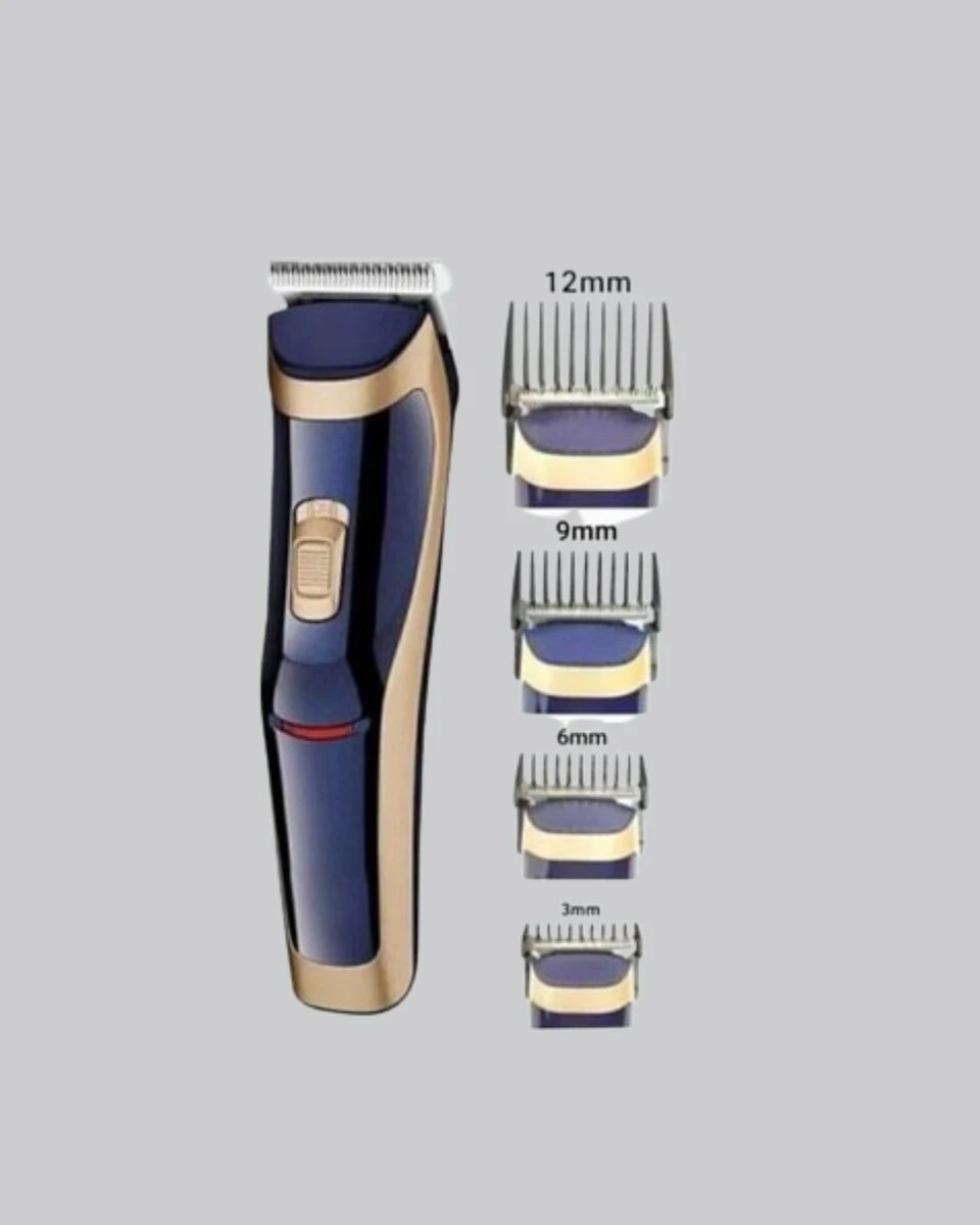 Profesyonel Şarjlı Saç ve Sakal Kesme Makinesi – Unisex 12 mm Ayarlanabilir Başlık