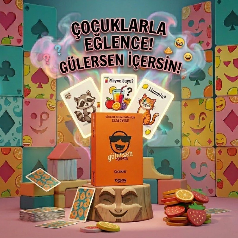 Gülersen İçersin Çocuklar - Eğlenceli Kart Oyunu