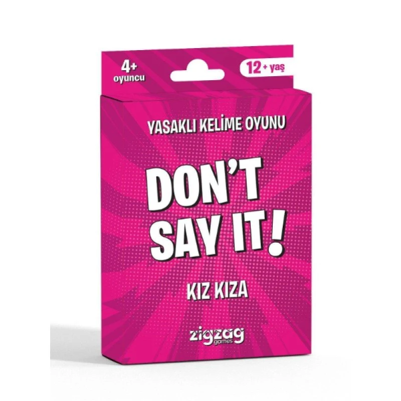 Yasaklı Kelime Oyunu Don't Say It! Kız Kıza - Eğlenceli Kart Oyunu