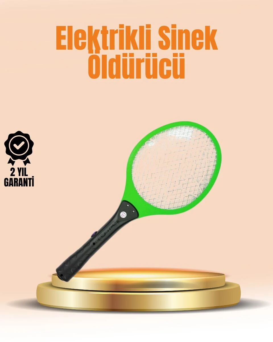Elektrikli Sinek Raketi | Yüksek Voltajlı Güvenli ve Taşınabilir