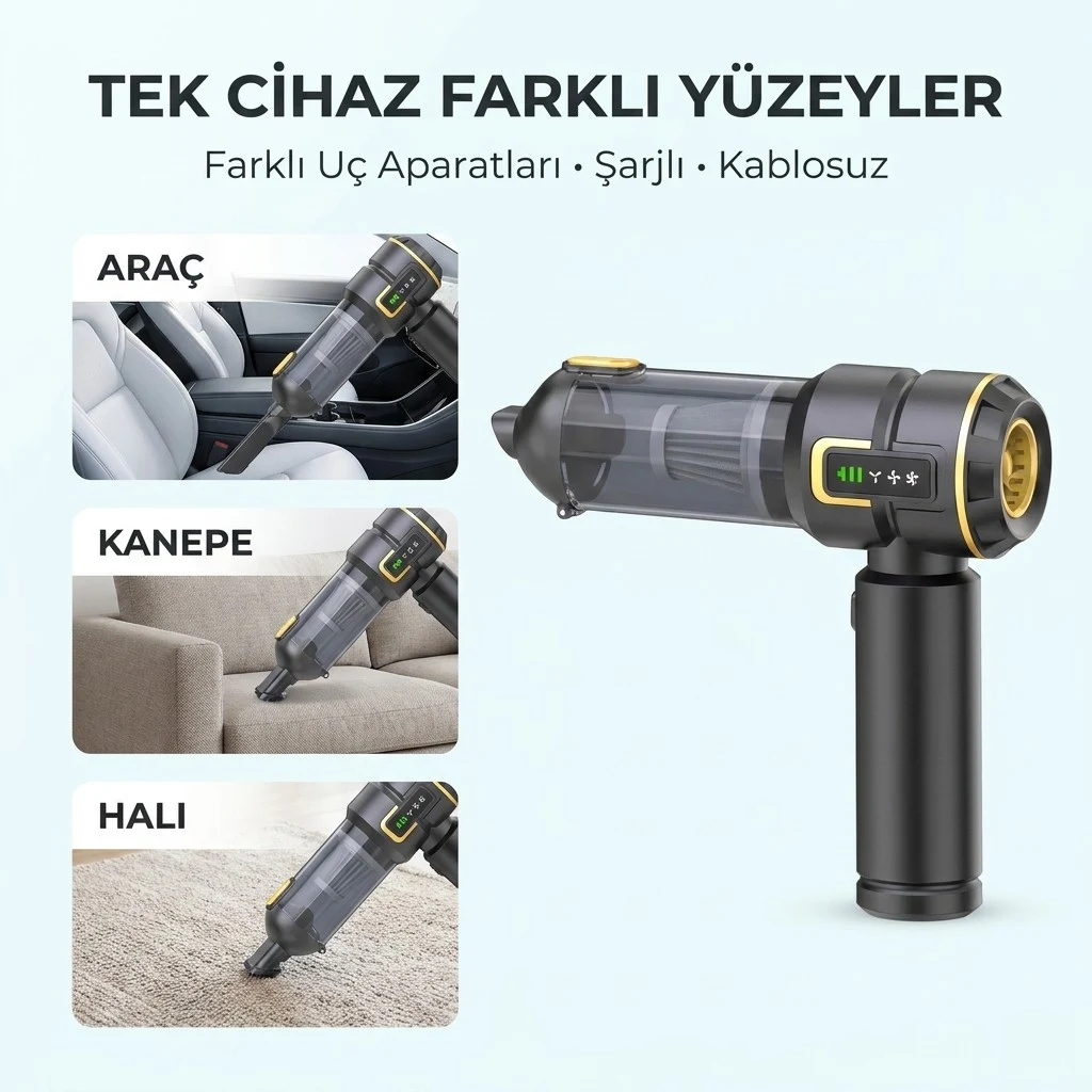 ST-6697A Plus Kablosuz El Süpürgesi (Brushless Motor)