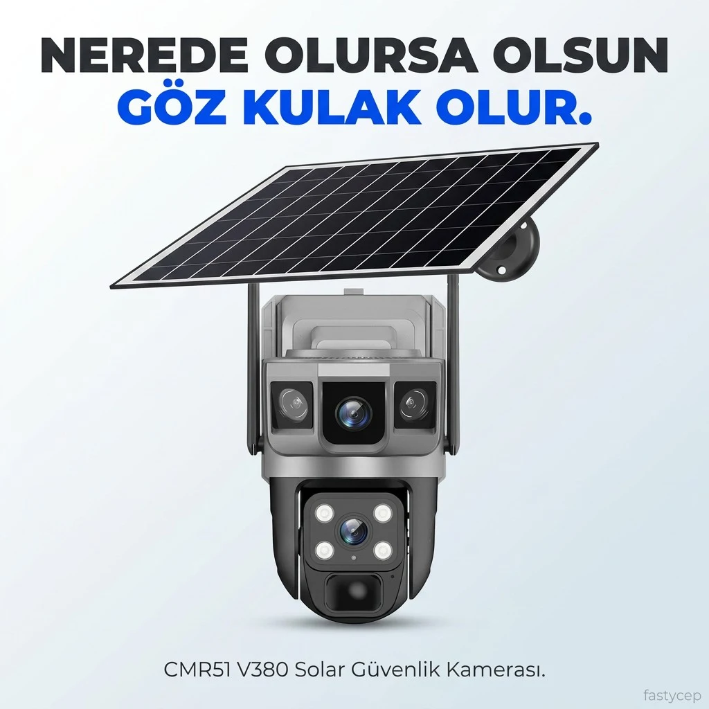 CMR51 V380 Solar Güvenlik Kamerası