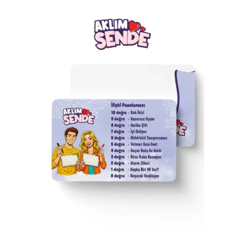 Aklım Sende Eğlenceli Kart Oyunu