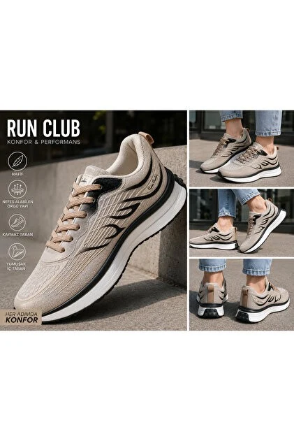 Pierre Cardin Erkek Siyah Sneaker Spor Ayakkabı Hafif Esnek Rahat Günlük Yürüyüş Ayakkabısı