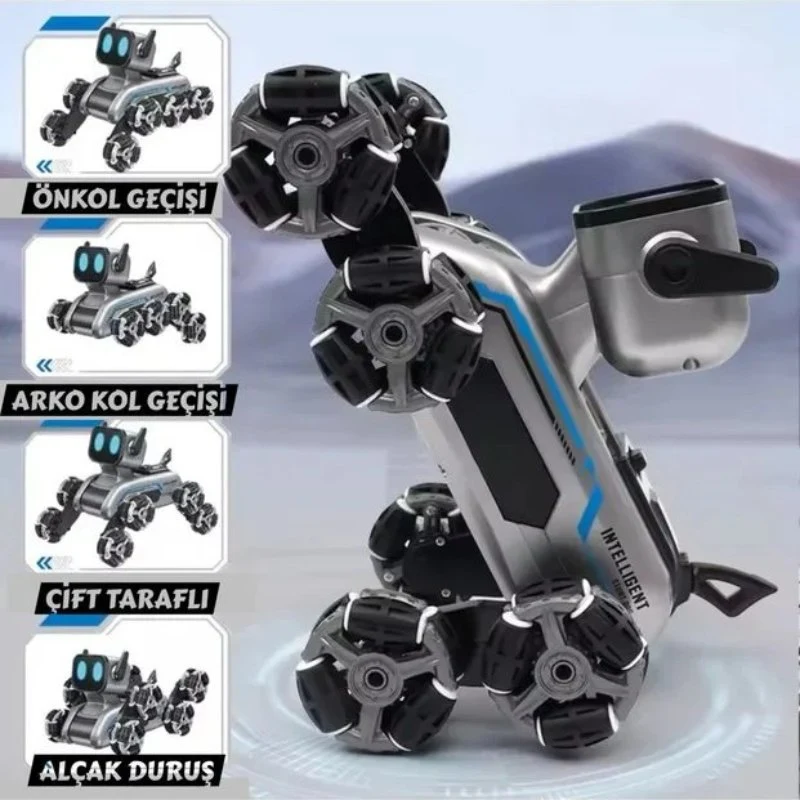 Akıllı Robot Köpek Oyuncak - Çok Yönlü Hareket Özelliği - Uzaktan Kumanda Kontrolü - El Hareketi Kontrolü