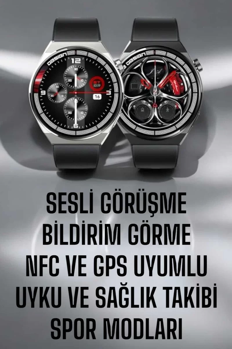 Akıllı Saat GPS VE NFC Özelliği Sesli Görüşme Dokunmstik Ekran
