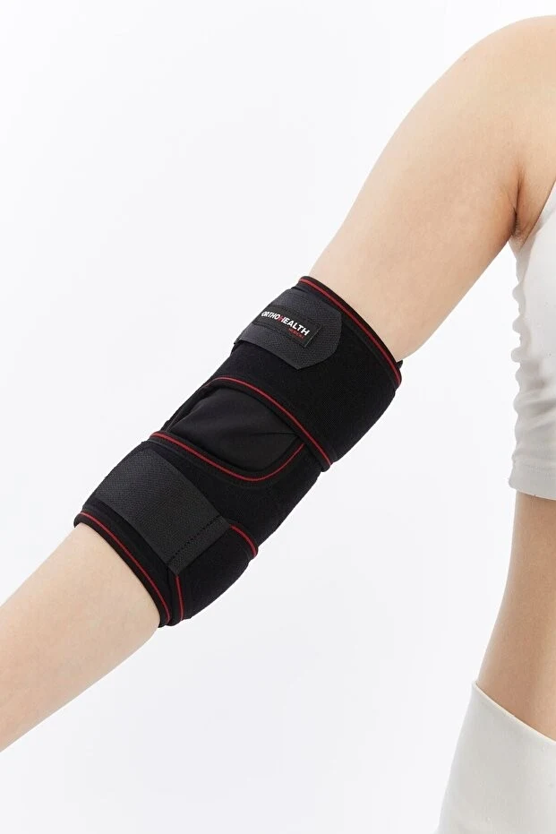 orthohealthmedical Tenisçi Ortopedi Golf'çü Fitness Spor Dirsekliği Kırmızı Biyeli